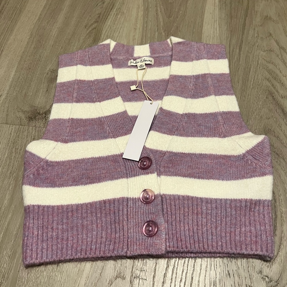 For Love and Lemons Striped Vest